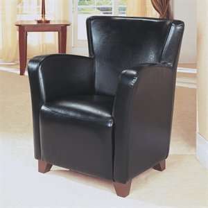  Monarch Specialties I 8067 LeatherLook Club Accent Chair 