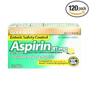  Aspirin 81mg Enteric Ctd 120ct