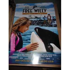  Free Willy Escape From Pirate Cove Poster 27x40 New 