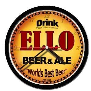  ELLO beer and ale cerveza wall clock 