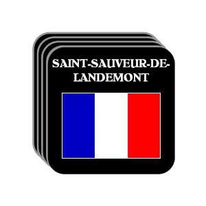 France   SAINT SAUVEUR DE LANDEMONT Set of 4 Mini Mousepad Coasters