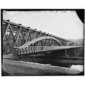  Civil War Reprint Washington, D.C. Chain Bridge over the 