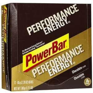 Power Bar Performance Energy Bars, Chocolate, 12 ct (Quantity of 3 