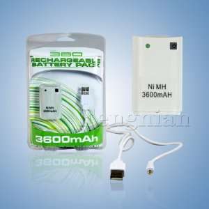  For Xbox white play & charge kit Charging cable 