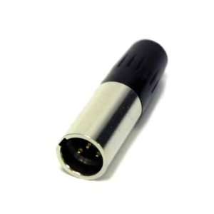   Audio   New Mini Male XLR 4 Pin Connector/Plug for Cable Electronics