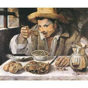  6 x 4 Greeting Card Carracci Annibale The Beaneater 