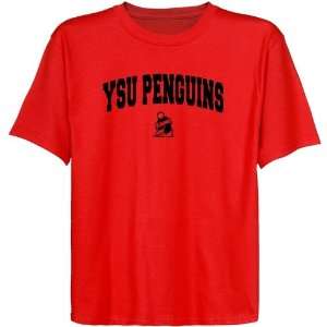 Youngstown State Penguins Youth Red Logo Arch T shirt  