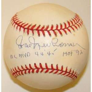 Signed Hal Newhouser Baseball   AL MVP 4445 HOF 92 WCA   Autographed 