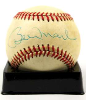 Billy Martin Autographed Baseball Sweet Spot JSA Product Image