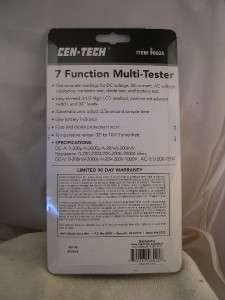 CEN TECH 7 Function Multi Tester Digital Multimeter NEW  