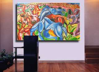 78   CORRIDA PICASSO___ORIGINAL cubist painting by IOV  