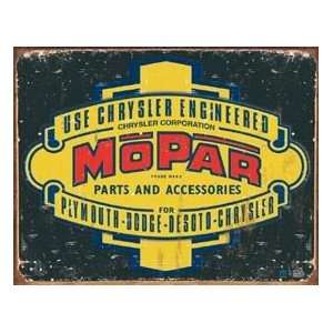  Mopar Logo 37 47 Tin Sign Automotive