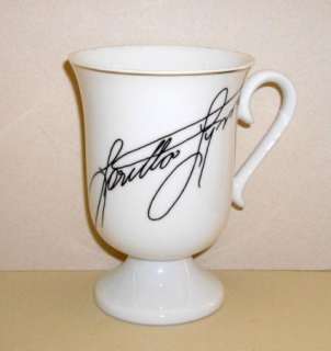 Loretta Lynn Porcelain Scotty Japan Souvenir Footed Coffee Mug Vintage 