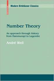   to Legendre, (0817645659), Andre Weil, Textbooks   