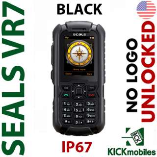 BNIB SEALS VR7 BLACK FACTORY UNLOCKED TOUGPH PHONE IP67  