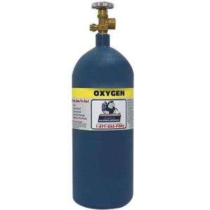 ThoroughbRd Empty Oxygen Welding Gas Cylinder   NEW  