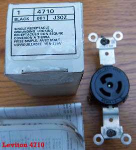 Leviton 4710 15 Amp 125 VOLT HBL4710 L5 15R Receptacle  