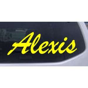  Alexis Car Window Wall Laptop Decal Sticker    Yellow 34in 