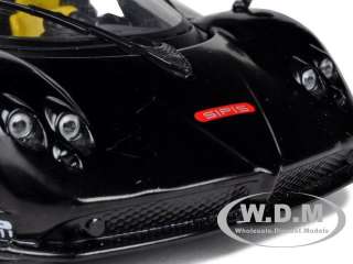 PAGANI ZONDA F BLACK 124 DIECAST MODEL CAR BY MONDO 51139  