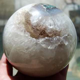 Rare Huge 100mm Geode Agate Quartz Crystal Sphere Ball  