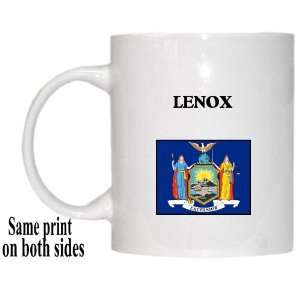  US State Flag   LENOX, New York (NY) Mug 