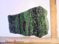 BUTW Ruby in Zoisite rough slab cabbing lapidary 6772B  