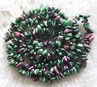 9x4mm Green Chips Ruby Zoisite Beads 35  