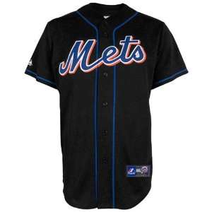  MLB Majestic New York Mets Black Replica Baseball Jersey 