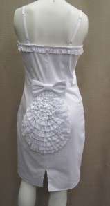 NWT Betsey Johnson White novelty dress SIZE 4 #0367  
