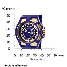   Akula Gold & Blue Mens Watch 0629 NEW 100 MWR Swiss Made Watch  