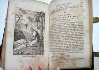 1800s antique GERMAN BIBLE HISTORY abraham bergy CLASP  