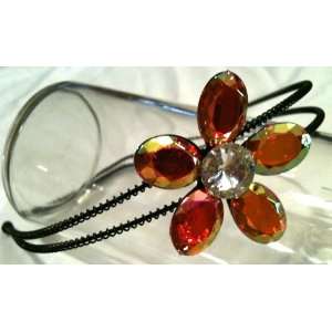  Tanday (Red) Bohemian Crystal Flower Headband Everything 