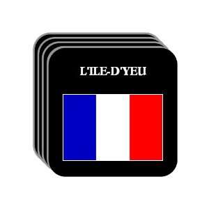  France   LILE DYEU Set of 4 Mini Mousepad Coasters 