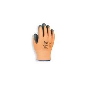  SHOWA BEST 4570 07 Glove,Palm Coated,Hi Vis Orange,S,Pr 