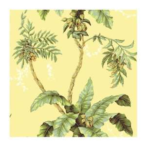   The Sea AC6153 Jungle Boogie Wallpaper, Yellow/Green