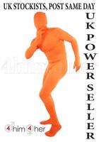 Orange Bodysuit Lycra/Spandex Zentai Full Body Suit  