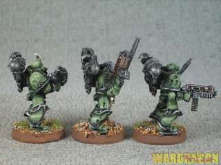 25mm Warhammer 40K WDS painted Chaos Space Plague Marines c21  