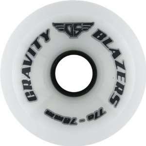 Gravity Blazer 77a 70mm White Skate Wheels Sports 