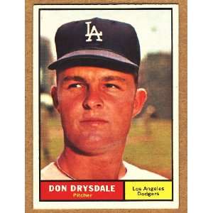 1961 Topps Don Drysdale #260 Vg ex No Creases  Sports 