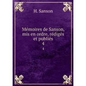  Sanson, mis en ordre, rÃ©digÃ©s et publiÃ©s. 4 H. Sanson Books