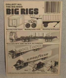 Zee Toys Big Rigs CALIFORNIA HAULER SEMI 1981 *MOC  