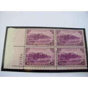   of 4, $.03 Cent US Postage Stamps, La Fortaleza, San Juan, 1937, S#801