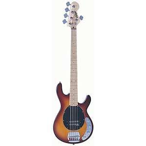  Vintage Guitars EST96 5 string Bass Guitar   Flame Top 