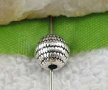 60pcs Tibetan Silver round spacer beads FC10125  