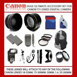   Ultimate Accessory Kit For Canon EOS Rebel T1i (500D) Digital Camera