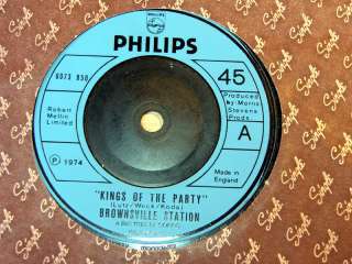 Brownsville Station/Kings Of The Party/1974 7 Single/EX   