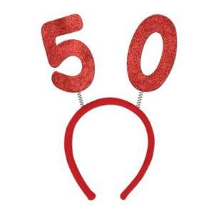  50th Red Glitter Boppers