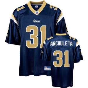  Adam Archuleta Navy Reebok NFL Replica St. Louis Rams 