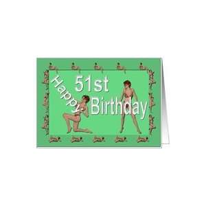  51st Birthday Pin Up Girls, Green Card Toys & Games