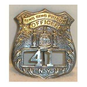 Sing Sing Prison Guard Officer New York Police Badge 